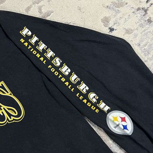 Vintage NFL Team Pittsburgh Steelers Long Sleeve Hit Shirt Men’s Large Cotton - Picture 2 of 9